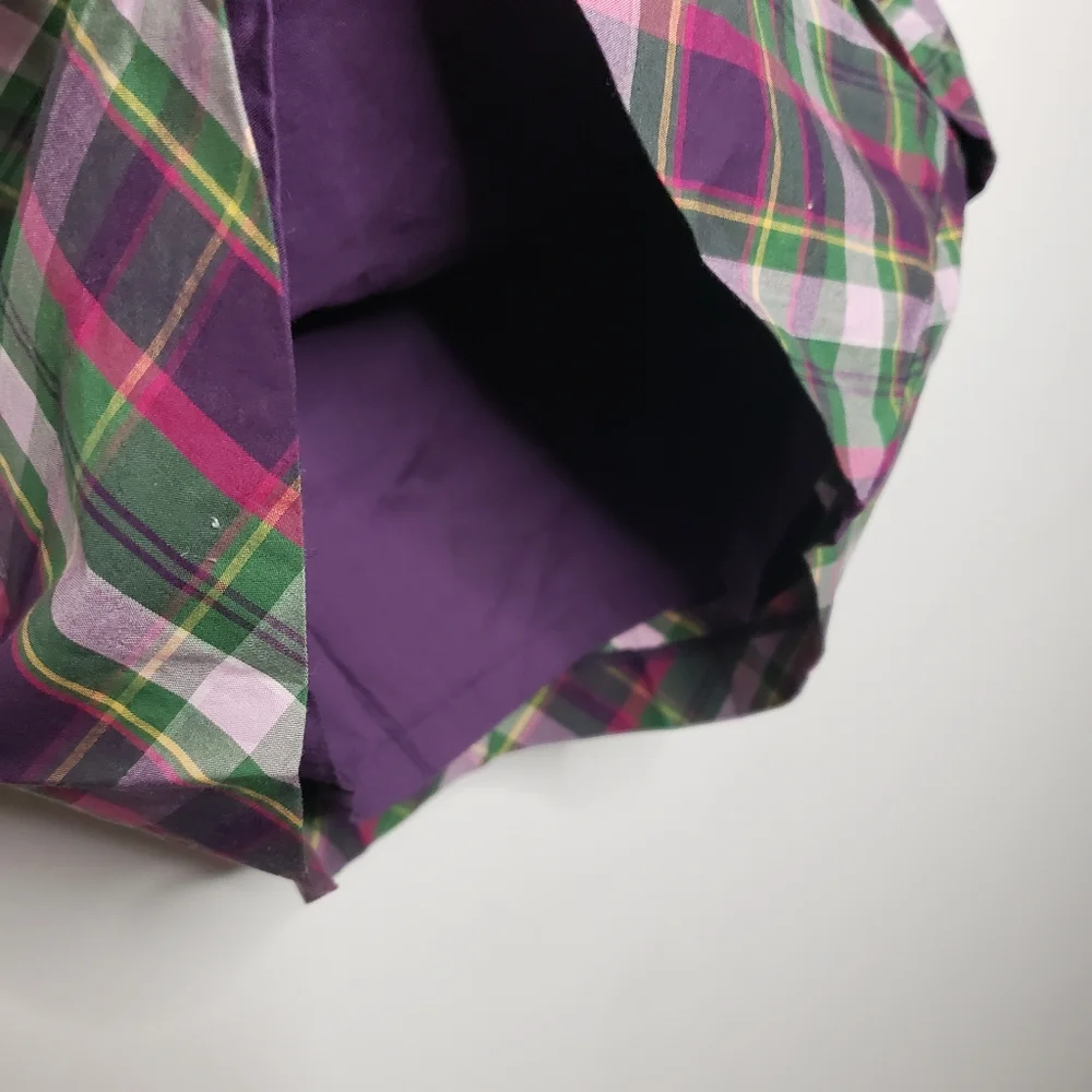 Janie and Jack 4T Toddler Girl Sleeveless Plaid Tiered Bow Dress